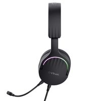 Miniatura 8 de HEADSET TRUST GAMING GXT 490 NEGRO FAYZO 24900 USB 7.1 MICROFONO DESMONTABLE Y FLEXIBLE ILUMINACION RGB AURICULARES GIRATORIOS
