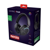Miniatura 9 de HEADSET TRUST GAMING GXT 490 NEGRO FAYZO 24900 USB 7.1 MICROFONO DESMONTABLE Y FLEXIBLE ILUMINACION RGB AURICULARES GIRATORIOS