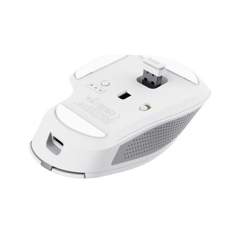 MOUSE TRUST WIRELESS Y BLUETOOTH OZAA+ 24935 BLANCO MULTIDESPOSITIVO RECARGABLE- SENSOR OPTICO - 6 BOTONES - 800/1600/3200DPI - RECEPTOR USB-A/USB-C - Imagen 7 de 7 MOUSE TRUST WIRELESS Y BLUETOOTH OZAA+ 24935 BLANCO MULTIDESPOSITIVO RECARGABLE- SENSOR OPTICO - 6 BOTONES - 800/1600/3200DPI - RECEPTOR USB-A/USB-C - Imagen 7 de 7