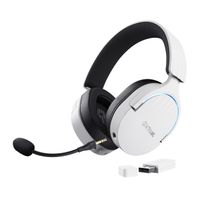 Miniatura 2 de HEADSET BLUETOOTH TRUST GAMING FAYZO GXT 491 BLANCO 25304 BT Y USB 2.4Ghz MICROFONO DESMONTABLE Y FLEXIBLE CARGA USB-C CONTROLES EN LA OREJA RGB