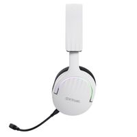 Miniatura 8 de HEADSET BLUETOOTH TRUST GAMING FAYZO GXT 491 BLANCO 25304 BT Y USB 2.4Ghz MICROFONO DESMONTABLE Y FLEXIBLE CARGA USB-C CONTROLES EN LA OREJA RGB