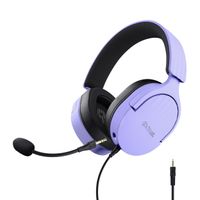 Miniatura 2 de HEADSET TRUST GAMING GXT 489 MORADO FAYZO 25301 MICROFONO DESMONTABLE PLEGABLE CABLE TRENZADO 1,2m JACK 3.5mm CONTROL REMOTO