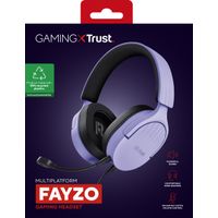 Miniatura 16 de HEADSET TRUST GAMING GXT 489 MORADO FAYZO 25301 MICROFONO DESMONTABLE PLEGABLE CABLE TRENZADO 1,2m JACK 3.5mm CONTROL REMOTO