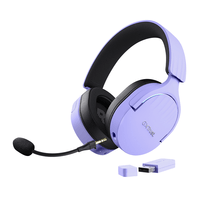Miniatura 1 de HEADSET BLUETOOTH TRUST GAMING FAYZO GXT 491 LILA 25305 BT Y USB 2.4Ghz MICROFONO DESMONTABLE Y FLEX