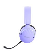 Miniatura 6 de HEADSET BLUETOOTH TRUST GAMING FAYZO GXT 491 LILA 25305 BT Y USB 2.4Ghz MICROFONO DESMONTABLE Y FLEX
