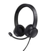 Miniatura 1 de HEADSET TRUST HS-260 25334 USB USB ADAPTADOR USB-C MICROFONO PLEGABLE CON CANCELACION DE RUIDO DIADE