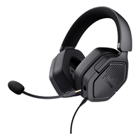 Miniatura 1 de HEADSET TRUST GXT 492 CARUS NEGRO CABLE 120cm JACK 3.5mm