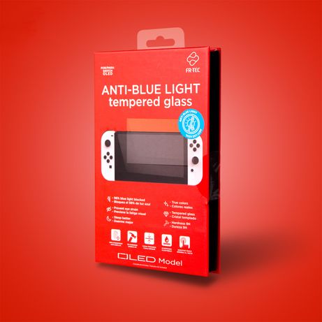 CRISTAL TEMPLADO FR-TEC ANTI LUZ AZUL | NINTENDO SWITCH OLED - Imagen 4 de 4 CRISTAL TEMPLADO FR-TEC ANTI LUZ AZUL | NINTENDO SWITCH OLED - Imagen 4 de 4
