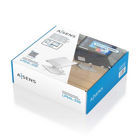 AISENS Soporte de Sobremesa 7 13 Ajustable Para Portatil Tablet Plata - Imagen 8 de 9 AISENS Soporte de Sobremesa 7 13 Ajustable Para Portatil Tablet Plata - Imagen 8 de 9