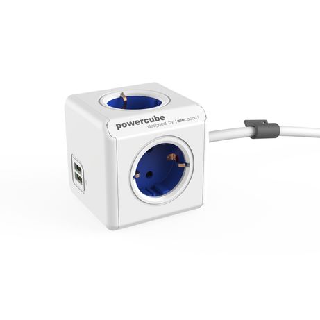 ADAPTADOR Y ENCHUFE MULTIPLE AZUL 4 TOMAS + 2 USB ALARGO 1,5M - Imagen 2 de 2 ADAPTADOR Y ENCHUFE MULTIPLE AZUL 4 TOMAS + 2 USB ALARGO 1,5M - Imagen 2 de 2