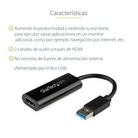 Miniatura 8 de Adaptador USB 3.0 a HDMI - 1080p (1920x1200) - Adaptador Conversor Compacto de USB-A a HDMI para Monitor - Adaptador Gráfico Externo de Vídeo - Negro