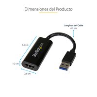 Miniatura 9 de Adaptador USB 3.0 a HDMI - 1080p (1920x1200) - Adaptador Conversor Compacto de USB-A a HDMI para Monitor - Adaptador Gráfico Externo de Vídeo - Negro