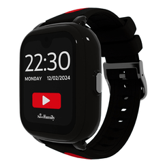 SmartWatch SaveFamily Iconic Plus 2 Correa Silicona Estampada Negra Streamer 4G