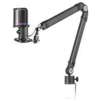 Miniatura 2 de MICROFONO PROFESIONAL MARS GAMING MMICXT BLACK MICROFONO DE ESTUDIO DE ALTA DEFINICION ADC 192kHz DYNAMIC ARGB RING