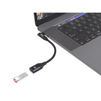 Miniatura 7 de ADAPTADOR USB-C CONCEPTRONIC ABBY19B A 1xUSB-A 3.2 10 Gbps HEMBRA OTG ANGULO DE 90º