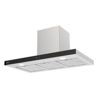 Miniatura 2 de CAMPANA CHIMENEA EDESA ECB-97220 GBK ANCHO 90 CM INOX
