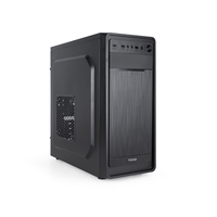 Miniatura 1 de TOOQ  Caja Semitorre ATX “PRISMA ULTRA” Negra  Negro Incluye Fuente