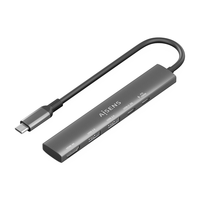 Miniatura 1 de AISENS USB C Dock 5 en 1  USB C A  1x HDMI 2x USB A  1x USB C  1x USB C PD  Gris  15cm