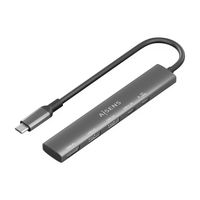 Miniatura 2 de AISENS USB C Dock 5 en 1  USB C A  1x HDMI 2x USB A  1x USB C  1x USB C PD  Gris  15cm