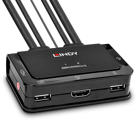 LINDY 2 PORT HDMI 10.2G, USB 2.0 & AUDIO KVM SWITCH (42340) - Imagen 1 de 6 LINDY 2 PORT HDMI 10.2G, USB 2.0 & AUDIO KVM SWITCH (42340) - Imagen 1 de 6