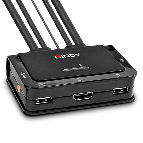 LINDY 2 PORT HDMI 10.2G, USB 2.0 & AUDIO KVM SWITCH (42340) - Imagen 6 de 6 LINDY 2 PORT HDMI 10.2G, USB 2.0 & AUDIO KVM SWITCH (42340) - Imagen 6 de 6