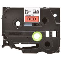 Miniatura 3 de BROTHER Cinta laminada rojo/negro 36mm