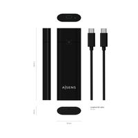 Miniatura 4 de AISENS Caja Externa M.2 (NGFF) ASM2-020B NVMe a USB3.2 GEN2, Negra