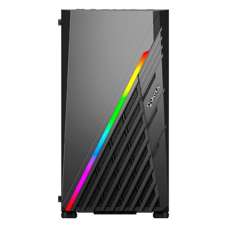 UNYKA Caja Micro ATX MINI GLAYZE RGB Negro - Imagen 3 de 7 UNYKA Caja Micro ATX MINI GLAYZE RGB Negro - Imagen 3 de 7