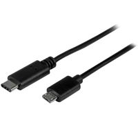 Miniatura 2 de StarTech com Cable Adaptador de 50cm USB C a Micro USB B   USB 2 0 macho a macho   negro