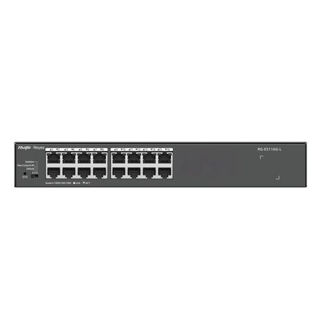 SWITCH RUIJIE RG-ES116G-L 16 PUERTOS GIGABIT METAL HOUSING - Imagen 2 de 10 SWITCH RUIJIE RG-ES116G-L 16 PUERTOS GIGABIT METAL HOUSING - Imagen 2 de 10