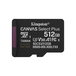 512GB micSDXC Canvas Select Plus Gen3 150R A1 Single Pack w/o ADP