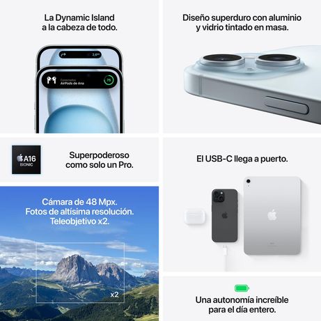 APPLE iPhone 15 6.1" 5G 256GB Rosa - Imagen 8 de 10 APPLE iPhone 15 6.1" 5G 256GB Rosa - Imagen 8 de 10