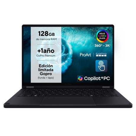 (LT/ECI) PORTATIL ASUS PRO ART HN7306EAC-LX084W (90NB17E1-M001B0) 13.3" OLED, AMD RYZEN AI MAX+, 128GB, 2TB, W11H, BLACK - Imagen 3 de 15 (LT/ECI) PORTATIL ASUS PRO ART HN7306EAC-LX084W (90NB17E1-M001B0) 13.3" OLED, AMD RYZEN AI MAX+, 128GB, 2TB, W11H, BLACK - Imagen 3 de 15