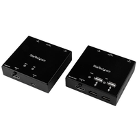 Miniatura 1 de EXTENSOR HDMI POR CABLE CAT6 CON HUB USB 4 PUERTOS 50M 10 80