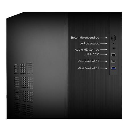 COOLBOX COOLBOX CAJA MATX M460 USB-C 3.2 GEN1 SGCC 0.8MM BASIC500GR 500W - Imagen 5 de 9 COOLBOX COOLBOX CAJA MATX M460 USB-C 3.2 GEN1 SGCC 0.8MM BASIC500GR 500W - Imagen 5 de 9