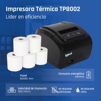Miniatura 9 de iggual Impresora Térmica TP8002 USB+RS232+Ethernet