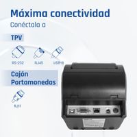 Miniatura 10 de iggual Impresora Térmica TP8002 USB+RS232+Ethernet