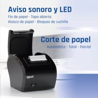 Miniatura 15 de iggual Impresora Térmica TP8002 USB+RS232+Ethernet