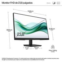 Miniatura 14 de HP Monitor FHD HP Series 3 Pro de 23,8 pulgadas - 324pv  Series 3 Pro 23.8" LCD VA Full HD HDMI VGA
