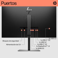 Miniatura 5 de HP Monitor USB-C 4K HP E32k G5   31.5" LCD IPS 4K Ultra HD HDMI Altavoces