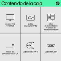 Miniatura 6 de HP Monitor FHD HP E22 G5  E-Series 21.5" LCD IPS Full HD HDMI