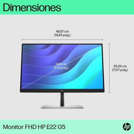 HP Monitor FHD HP E22 G5 E-Series 21.5" LCD IPS Full HD HDMI - Imagen 7 de 11 HP Monitor FHD HP E22 G5 E-Series 21.5" LCD IPS Full HD HDMI - Imagen 7 de 11