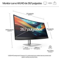 Miniatura 11 de MONITOR HP Monitor 5K2K para conferencias HP serie 7 Pro de 39,7 pulgadas -740pm   39.7" IPS 5120 x 2160 HDMI Altavoces