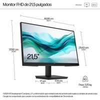 Miniatura 9 de HP Monitor FHD HP Series 3 Pro de 21,5 pulgadas - 322pf  Series 3 Pro 21.5" LCD IPS Full HD HDMI VGA
