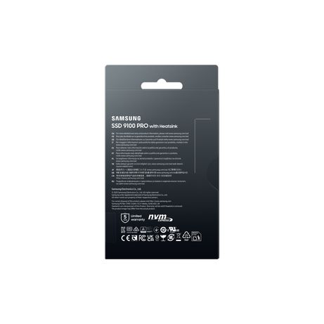SAMSUNG 9100 PRO MZ-VAP4T0 SSD 4000GB M.2 14800MB/s PCI Express 5.0 NVMe - Imagen 11 de 12 SAMSUNG 9100 PRO MZ-VAP4T0 SSD 4000GB M.2 14800MB/s PCI Express 5.0 NVMe - Imagen 11 de 12