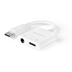 Nanocable Adaptador USB-C a Jack+USB-C/H PD 60W