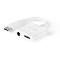 Miniatura 2 de Nanocable Adaptador USB-C a Jack+USB-C/H PD 60W
