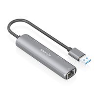 Miniatura 3 de AISENS USB3 0 Dock USB A A Ethernet Gigabit   Hub 3xUSB A  Gris  15cm