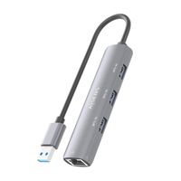 Miniatura 6 de AISENS USB3 0 Dock USB A A Ethernet Gigabit   Hub 3xUSB A  Gris  15cm