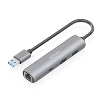 Miniatura 2 de AISENS USB3 0 Dock USB A A Ethernet Gigabit   Hub 1xUSB C 2xUSB A  Gris  15cm